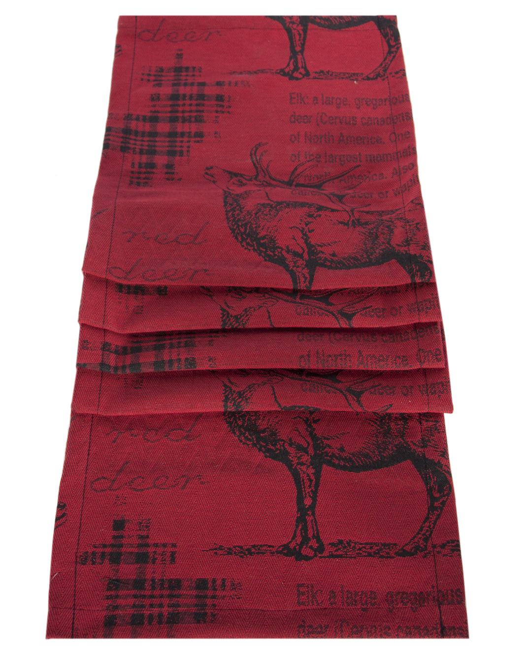 Country Style City Chic Runner with Elk Motif 13