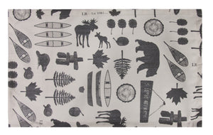 L705-ICON 13"x17" Vintage Iconic Images printed on this Rectangular Placemat part of The Vintage Canadiana Collection