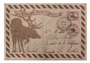 L705-POST13"x17" Vintage Postcard Image printed on this Rectangular Placemat part of The Vintage Canadiana Collection